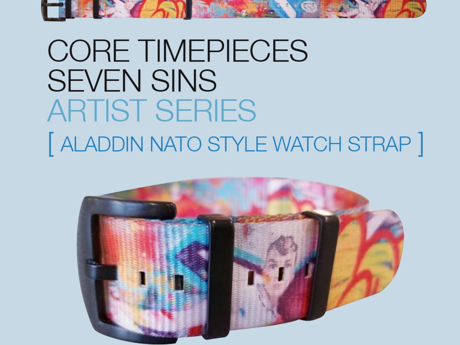 Graffiti Artist Aladdin - Artist Series Watch Strap - Strap Detail