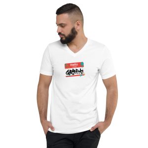 Hello I Love Graffiti - Unisex V-Neck T-Shirt